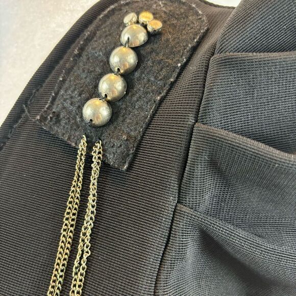 Ladies Vintage Bolero Style Puffed Shoulder Open Front Jacket Size Medium - Picture 9 of 11